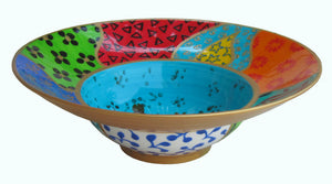 hand painted bone china bowl