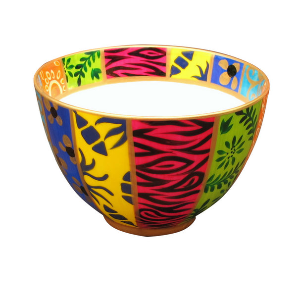 Bowl (13.5cm) - Decorative Hand Painted Bone China, gift boxed - HAPPY