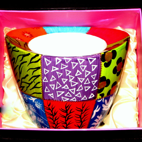 Cachepot Planter - Hand Painted Porcelain, gift boxed - CARRÉ