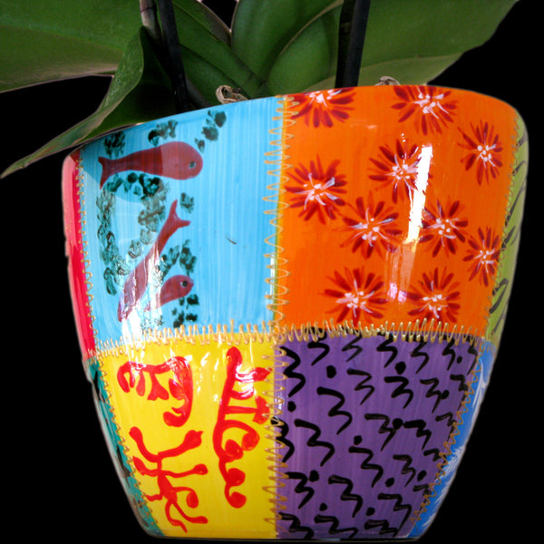 Cachepot Planter - Hand Painted Porcelain, gift boxed - CARRÉ