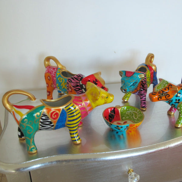 Cow Creamer Jug - Hand Painted Porcelain, gift boxed - JESTER