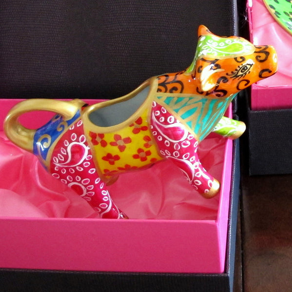 Cow Creamer Jug - Hand Painted Porcelain, gift boxed - DIVA