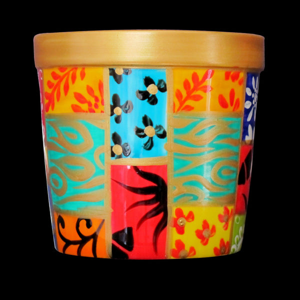 Scented Candle - Hand Painted 42% Bone China, gift boxed - CUBIST