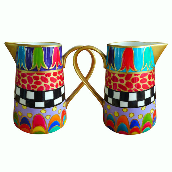 Milk Jug (14cm) - Hand Painted Porcelain, gift boxed - EMELIO