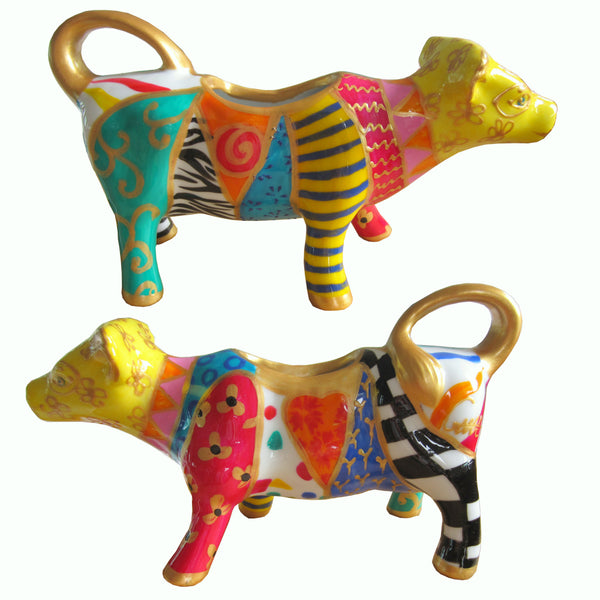 Cow Creamer Jug - Hand Painted Porcelain, gift boxed - JESTER
