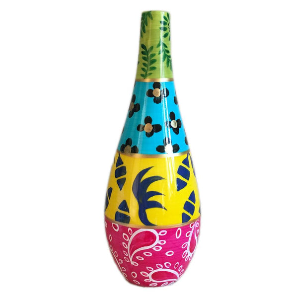 Oil Bottle with Pourer - Hand Painted Porcelain, gift boxed - DIVERSITY QUATRO