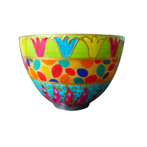 Bowl (13.5cm) - Decorative Hand Painted Bone China, gift boxed - EMILIO