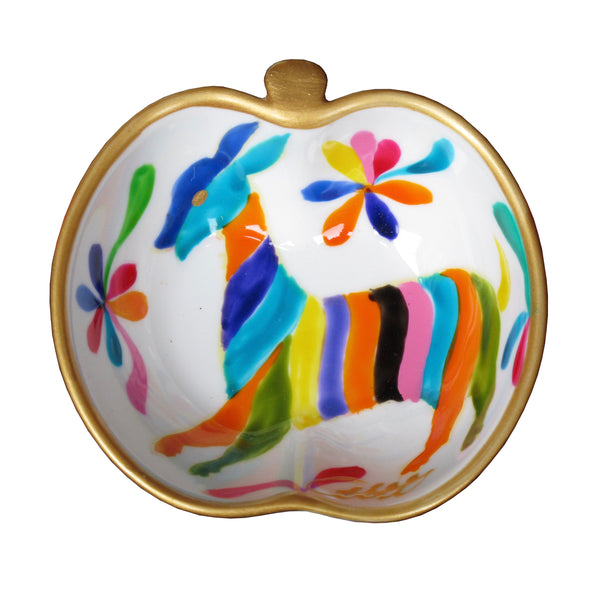 Apple Dish (9cm) - Hand Painted Bone China, gift boxed - GOAT