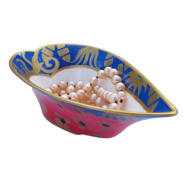 Heart Shaped Bowl - Hand Painted Bone China, gift boxed - TSARINA