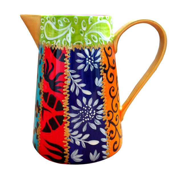 Milk Jug (14cm) - Hand Painted Porcelain, gift boxed - DIVERSITY STRIPE