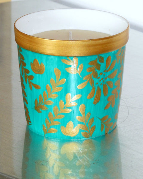 Scented Candle - Hand Painted 42% Bone China, gift boxed - GREGO