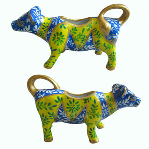 Cow Creamer Jug - Hand Painted Porcelain, gift boxed - MARINA