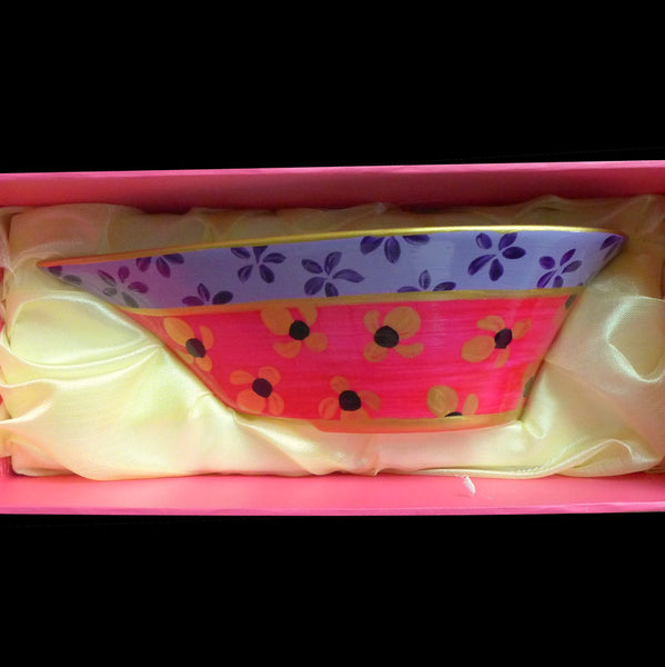 Heart Shaped Bowl - Hand Painted Bone China, gift boxed - TSARINA