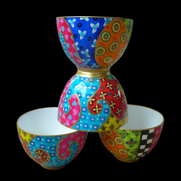ELYSIUM - hand painted decorative bowl in bone china