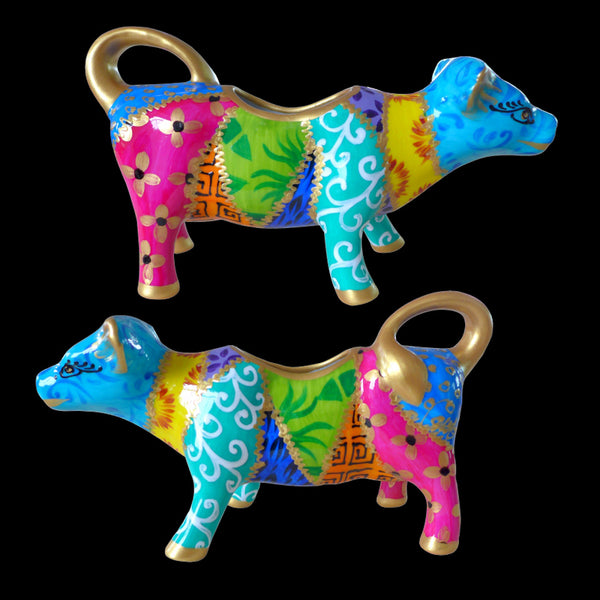 Cow Creamer Jug - Hand Painted Porcelain, gift boxed - TATIANA