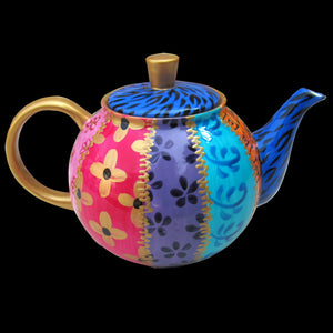 TSARINA TEAPOT - Small, Hand Painted, Bone China, Teapot