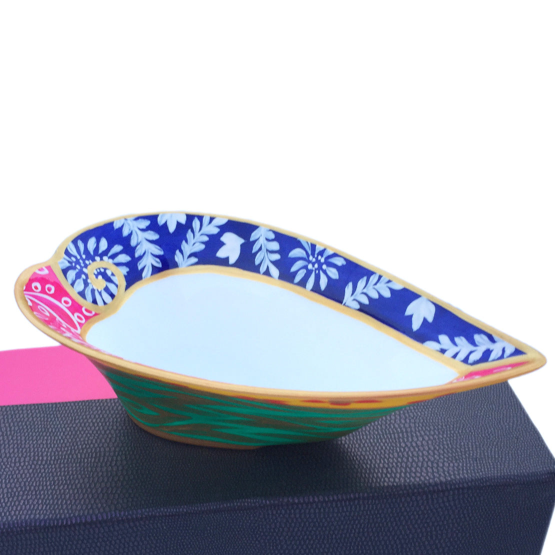 DIVERSITY - painted Heart Shaped Bowl in bone china, Gift boxed