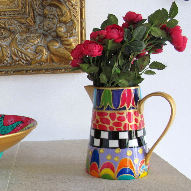 Milk Jug (14cm) - Hand Painted Porcelain, gift boxed - EMELIO