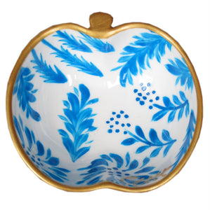 FLORA -  Apple Dish in hand painted bone china