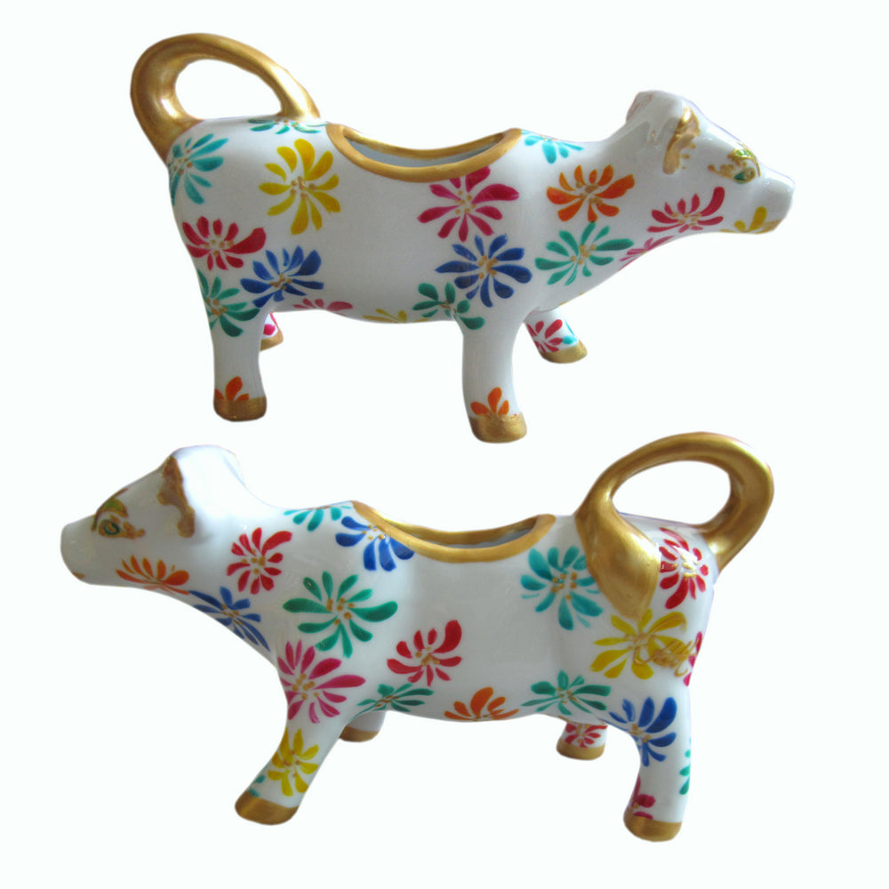 Cow Creamer Jug - Hand Painted Porcelain, gift boxed - FIREWORK