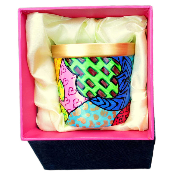 Scented Candle - Hand Painted 42% Bone China, gift boxed - COMMOTION