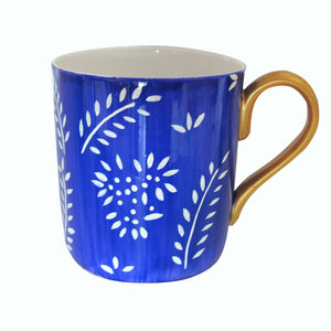 Coffee / Tea Mug - Hand Painted Bone China, gift boxed - DIVERSITY VIOLET