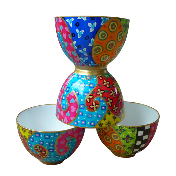 ELYSIUM - hand painted decorative bowl in bone china