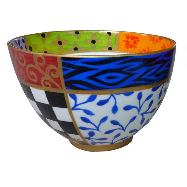 Bowl (13.5cm) - Decorative Hand Painted Bone China, gift boxed - QUAD