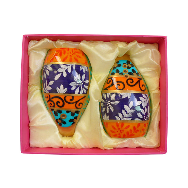 Salt and Pepper Set - Hand Painted Bone China, gift boxed - DIVERSITY