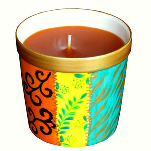 Scented Candle - Hand Painted 42% Bone China, gift boxed - GOYA