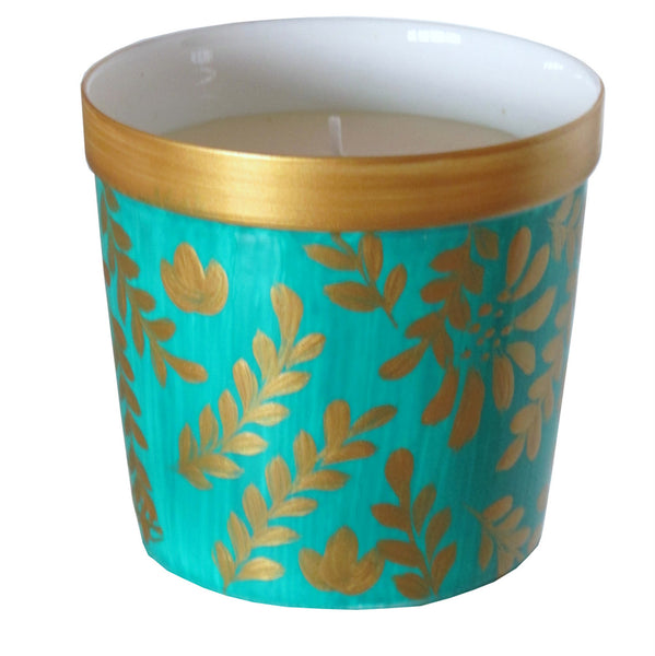 GREGO Luxury Scented Candle in painted bone china, gift boxed