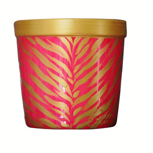 LUXURY ZEBRA  - Mother's Day Scented Ceramic Candle in Holder of 42% Bone China entirely Hand Painted